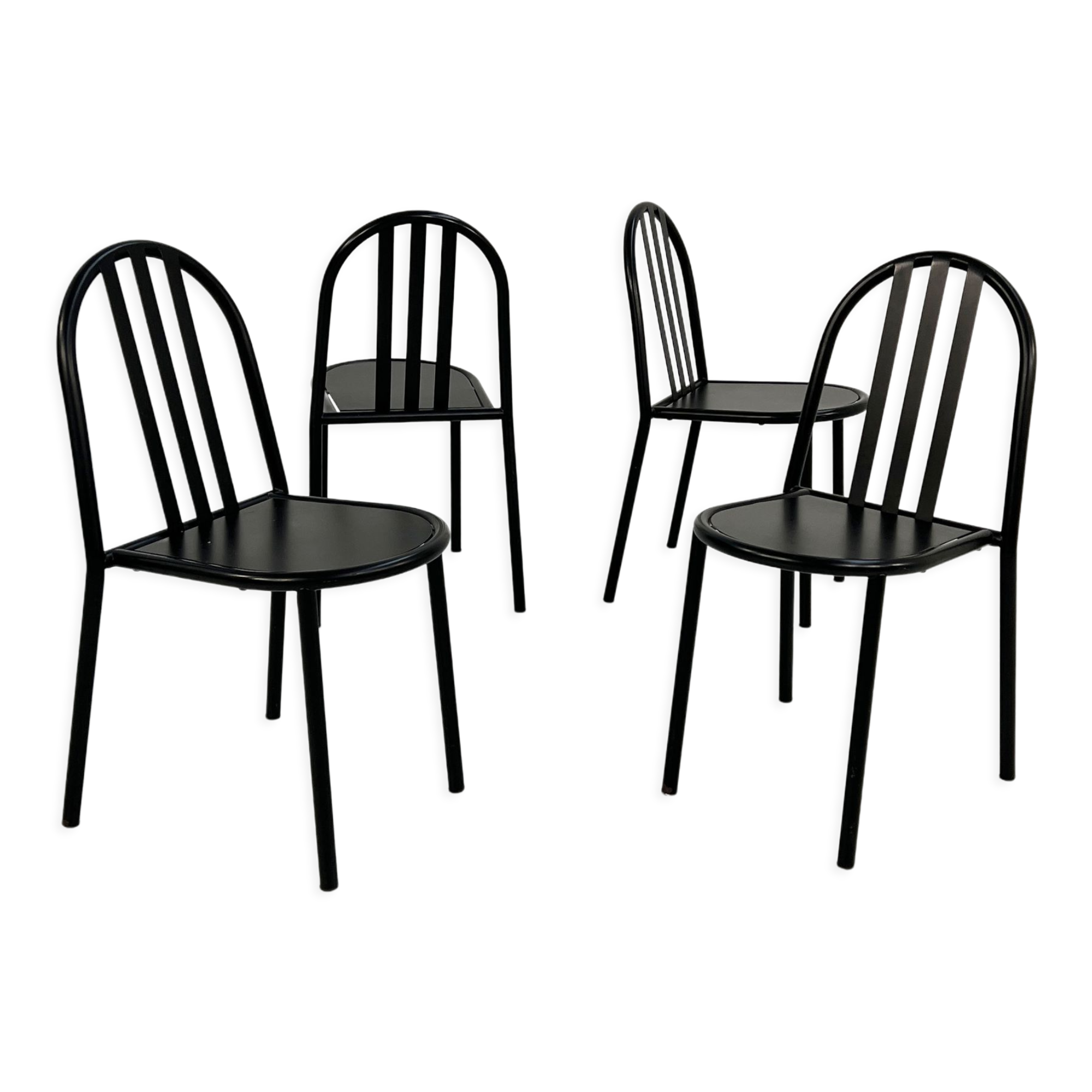 Set of 4 chairs Nr 222 by Robert Mallet Stevens for Pallucco Italia, 1980