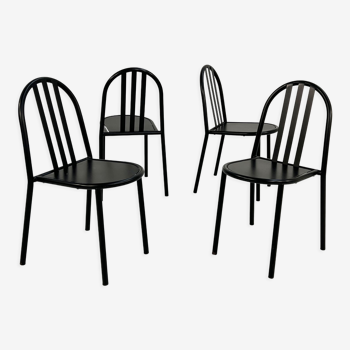 Set of 4 chairs Nr 222 by Robert Mallet Stevens for Pallucco Italia, 1980