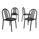 Lot de 4 chaises Nr 222 par Robert Mallet Stevens producteur palluco italia, 1980
