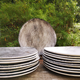 Service model Twilight by the manufacture of Niderviller 12 flat plates and two dishes
