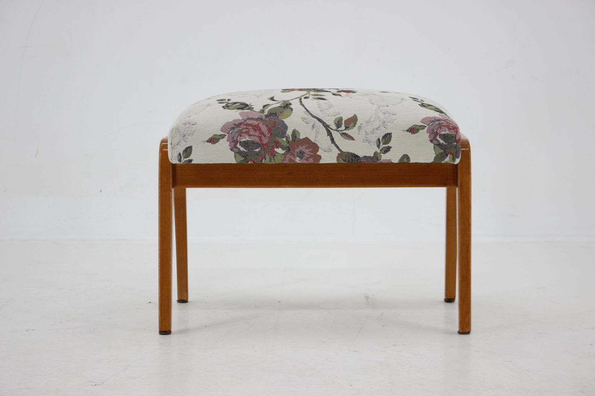 1970s Beech Stool ,Czechoslovakia