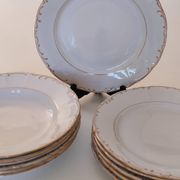 Set of flat and soup plates
