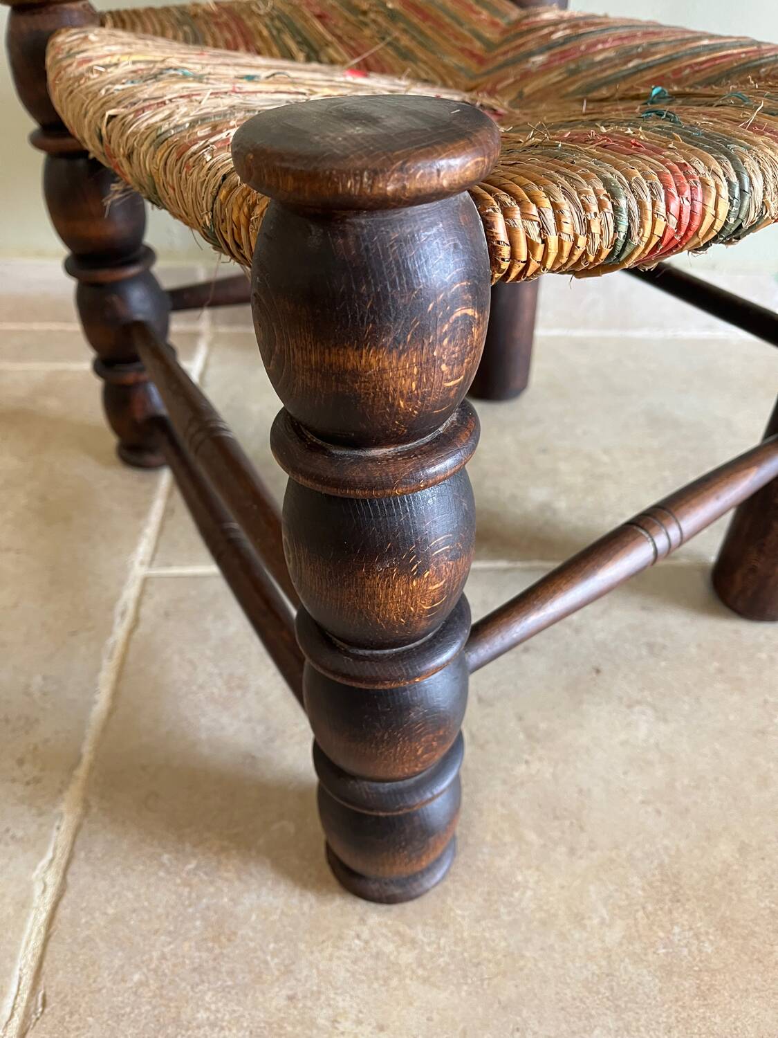 Brutalist low chair