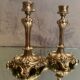 Pair of candlesticks in silver regulation art nouveau early twentieth century