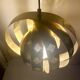 'Moon' pendant lamp, in brass and glass strips, 1970s