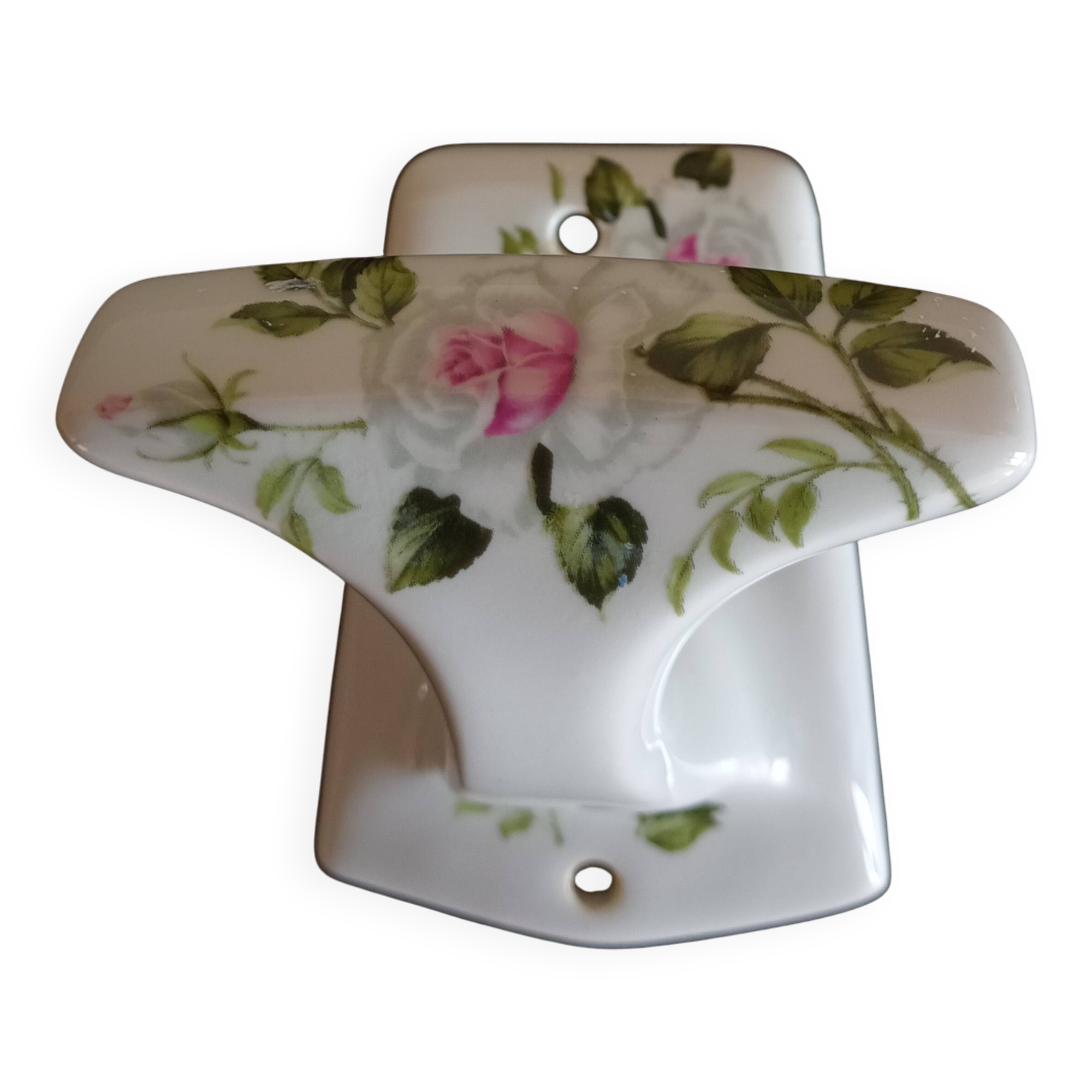 Vintage Limoges porcelain coat hook