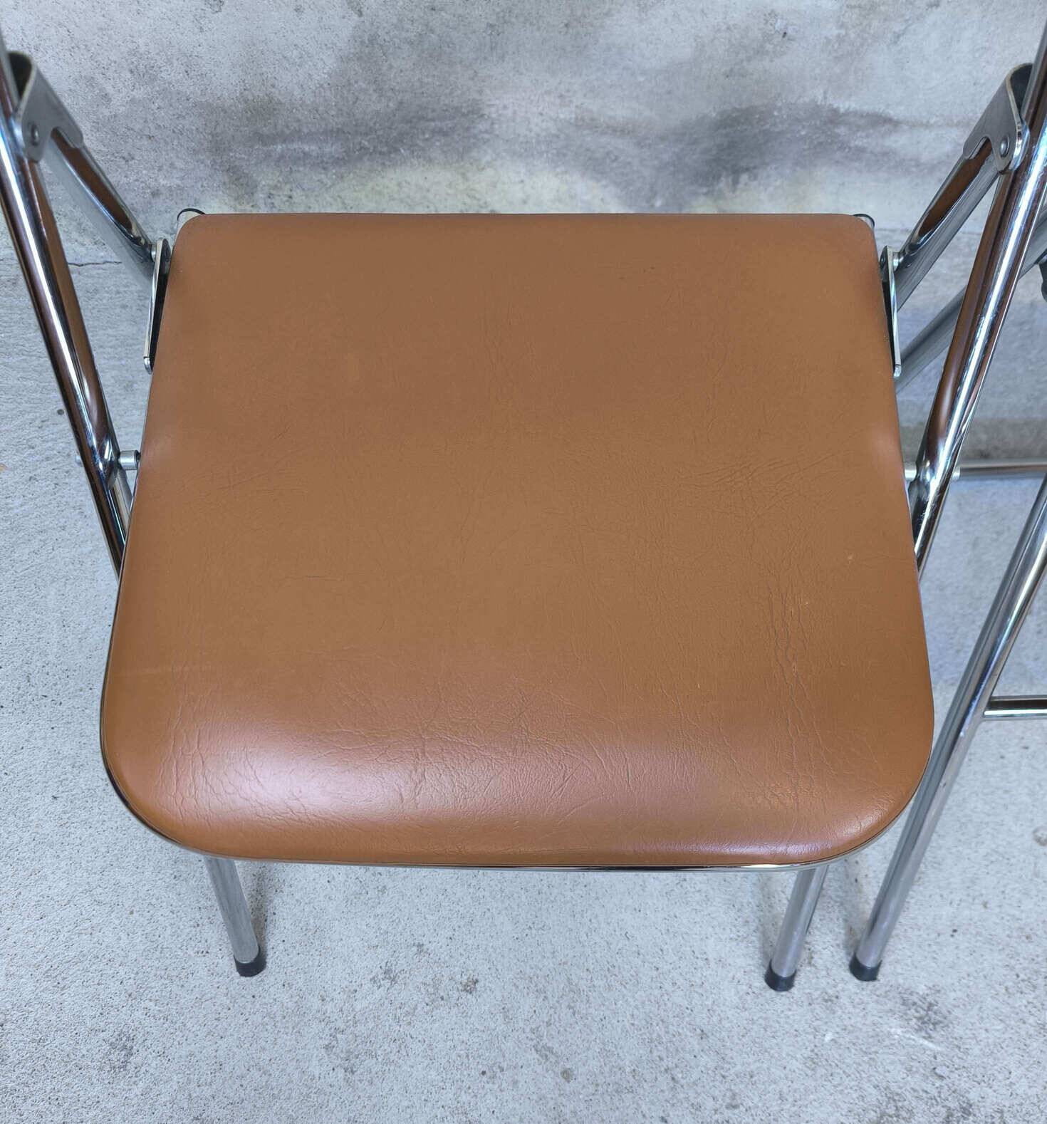 Pair of vintage Soudexvinyl chairs