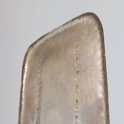Pair of hand-hammered brass bookends by Hayno Focken