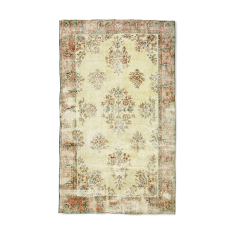 Anatolian handmade vintage rug 256 cm x 162 cm