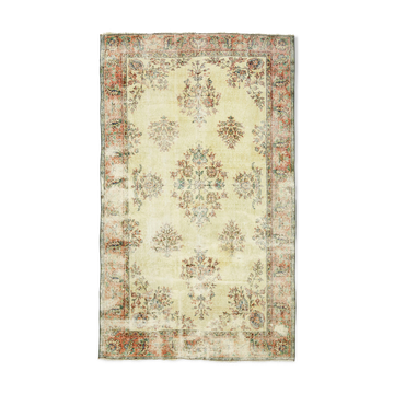 Anatolian handmade vintage rug 256 cm x 162 cm