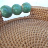 Round wicker top