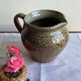 Glazed stoneware jug pitcher