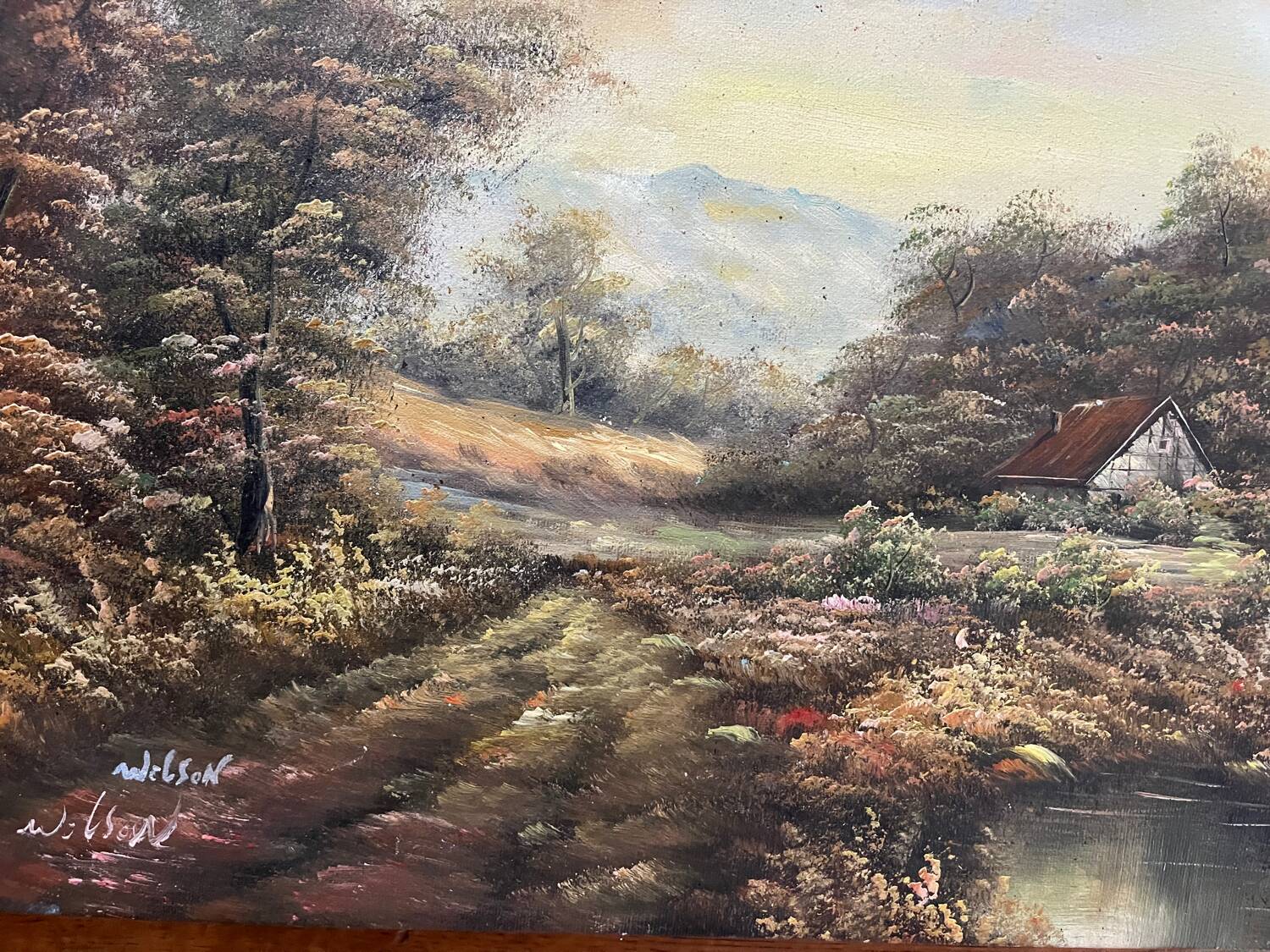 Painting: oil on canvas - landscape