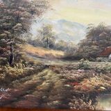 Painting: oil on canvas - landscape