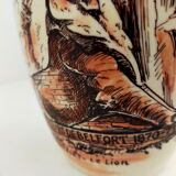 Amphora shaped vase in Art enamels signed