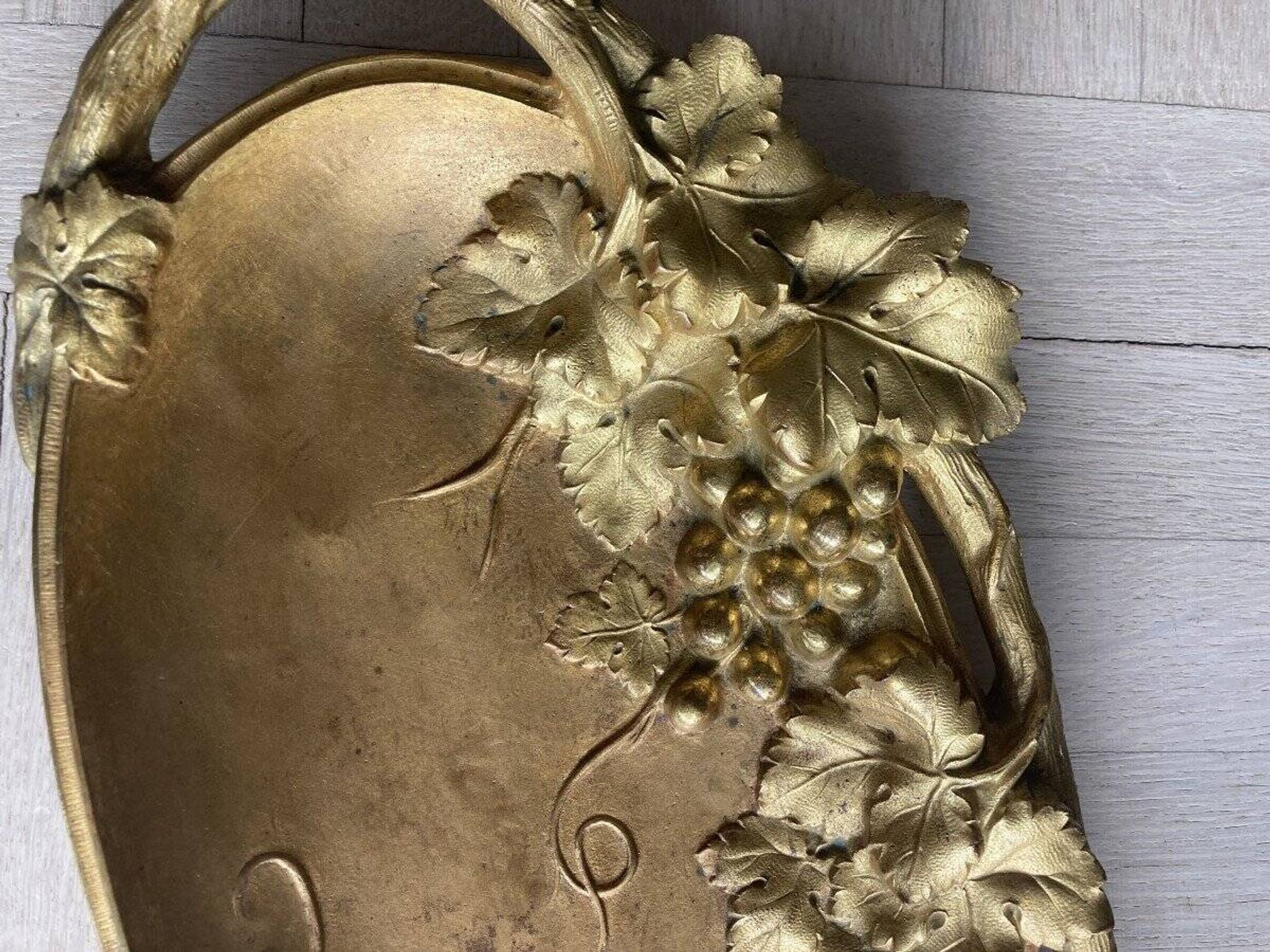Bronze-gilt vide poche, A. BOUNY, Art Nouveau