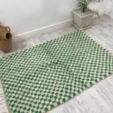 Handcrafted Moroccan Berber carpet 156 x 100 CM