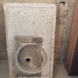 Black stone evier carved in the mass