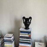 Vallauris black vase