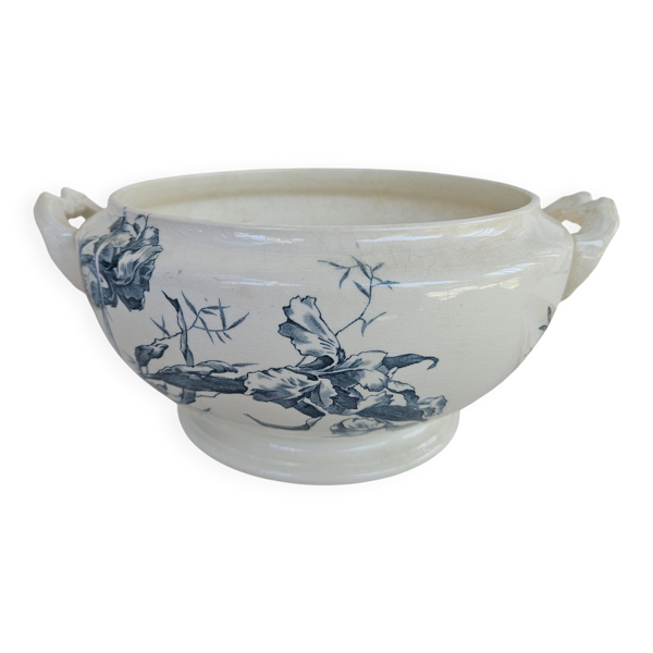 Soupière ancienne gien modèle iris