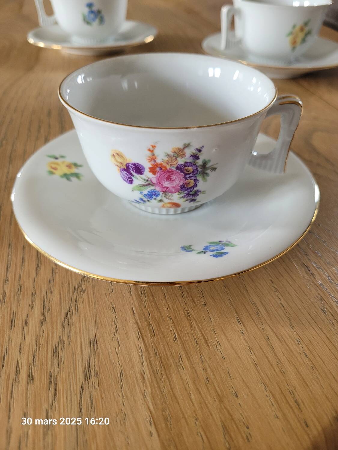 4 Royal Epiag cups and saucers