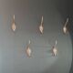Set of 5 antique "Lion Head" coat hooks.