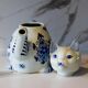 Delfts ceramic cat teapot