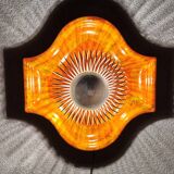 Vintage ceramic orange grease lava apply 70s