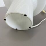 Original glass mushroom zebrano desk light by peill & putzler germany  1970s