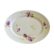 Large flat Limoges B&Cie old floral decor
