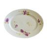 Plat Limoges B&Cie ancien decor fleurie