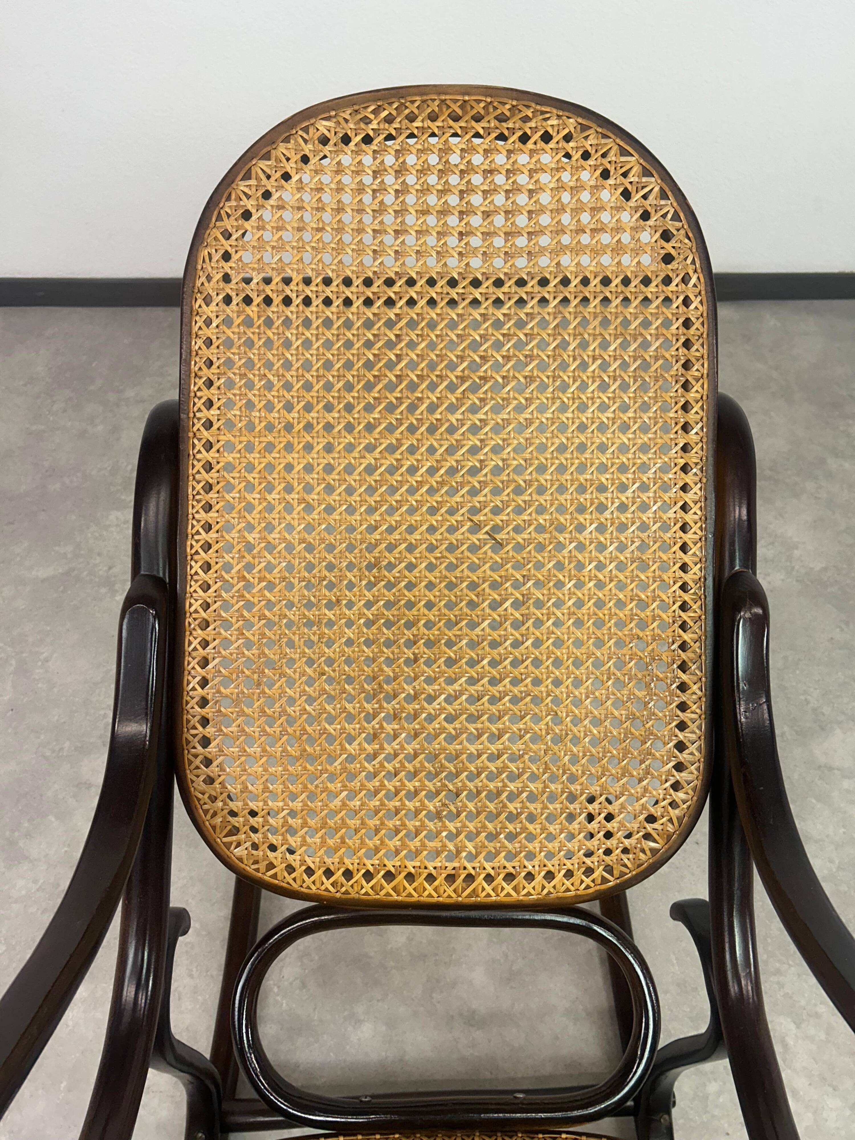 Bentwood rocking chair by Thonet