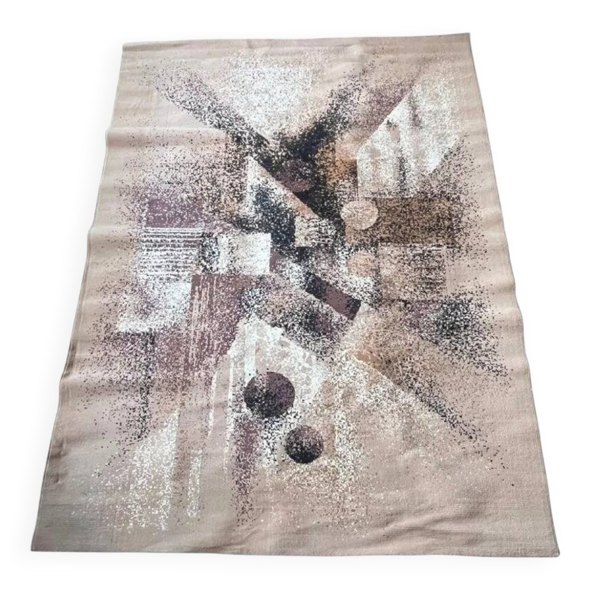 1980s Big design mid century Abstract Rug/carpet, Czechoslovakia