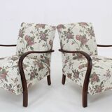 1960s Pair of Resored Armchairs , Czechoslovakia
