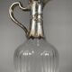 Pair of Crystal and Silver Rococo Ewers 19th Century