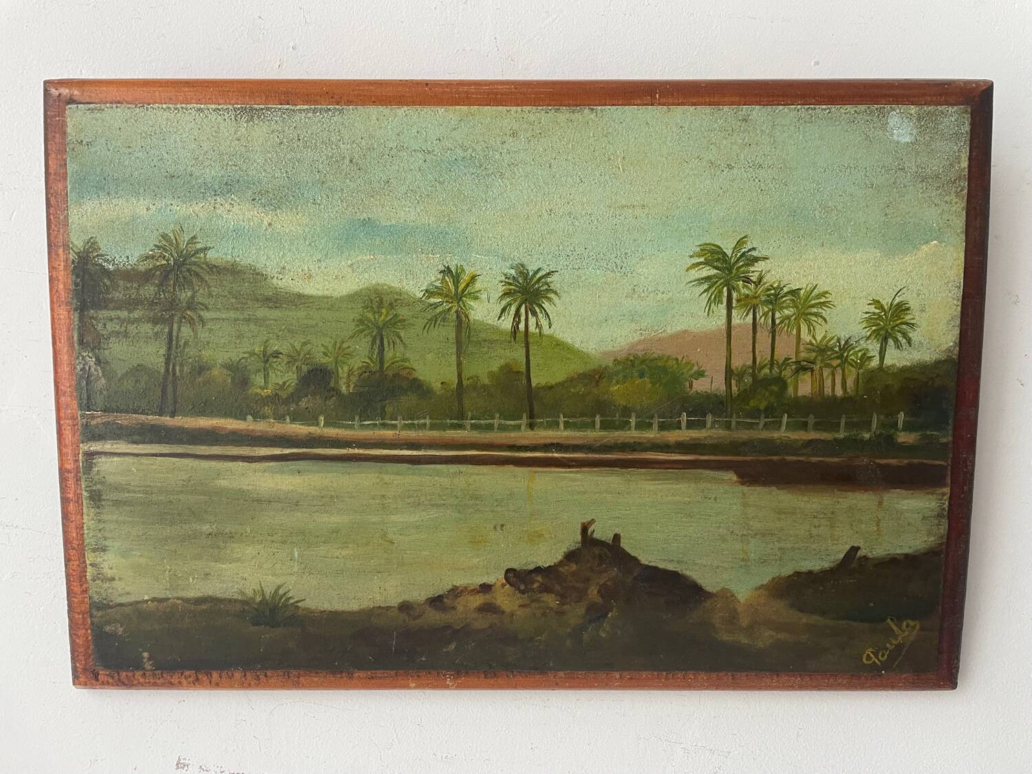 Oil painting on wood 1927