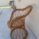 Vintage wicker armchair