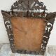 Miroir en bois sculpté - glace biseautée-  début xxème