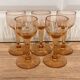 Set of 5 pink liquor glasses