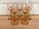 Set of 5 pink liquor glasses
