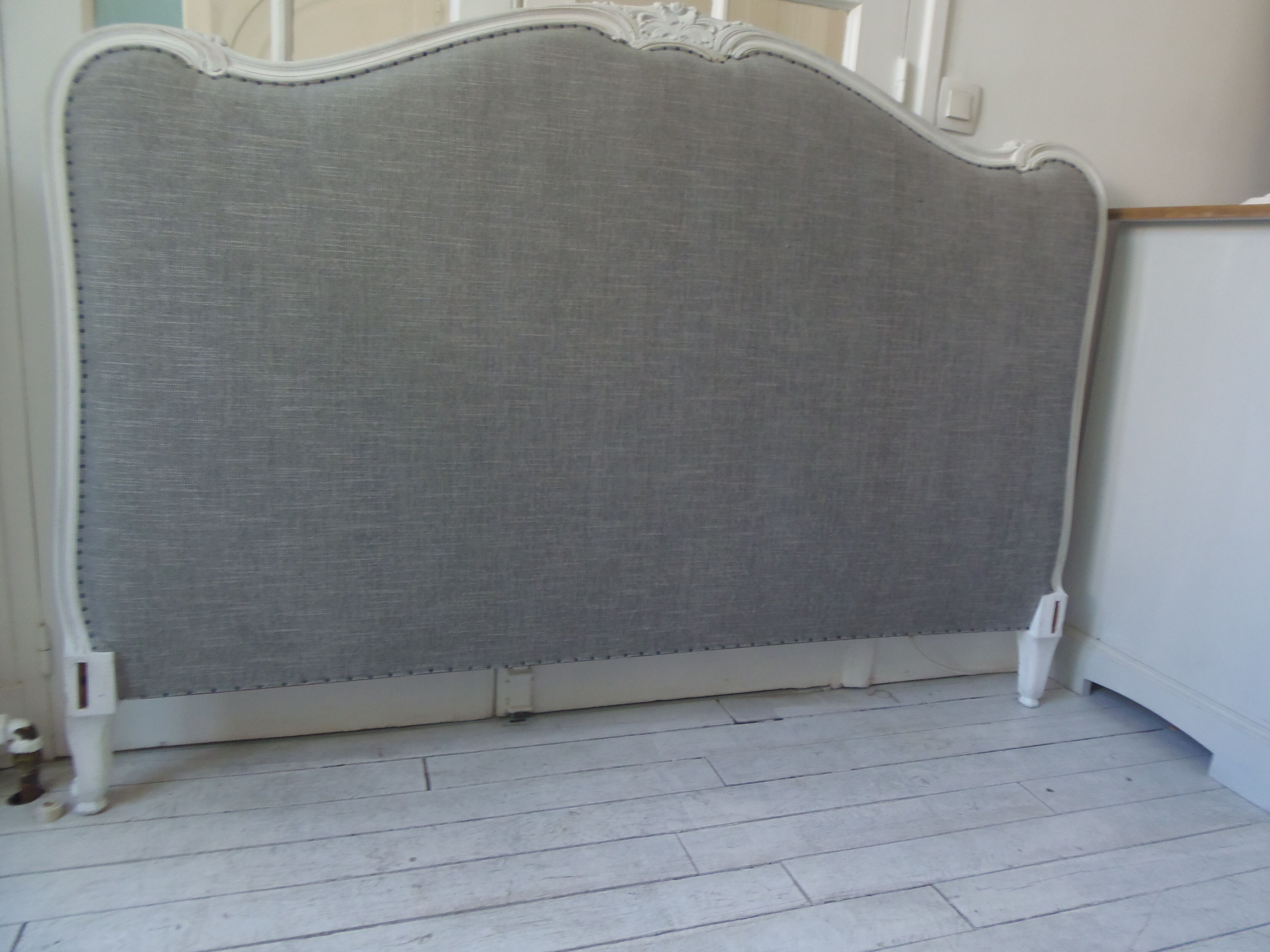 Old headboard of 160 Louis XV style