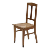 Amsterdam School Oak and Cane Chair 1920s