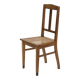 Amsterdam School Oak and Cane Chair 1920s