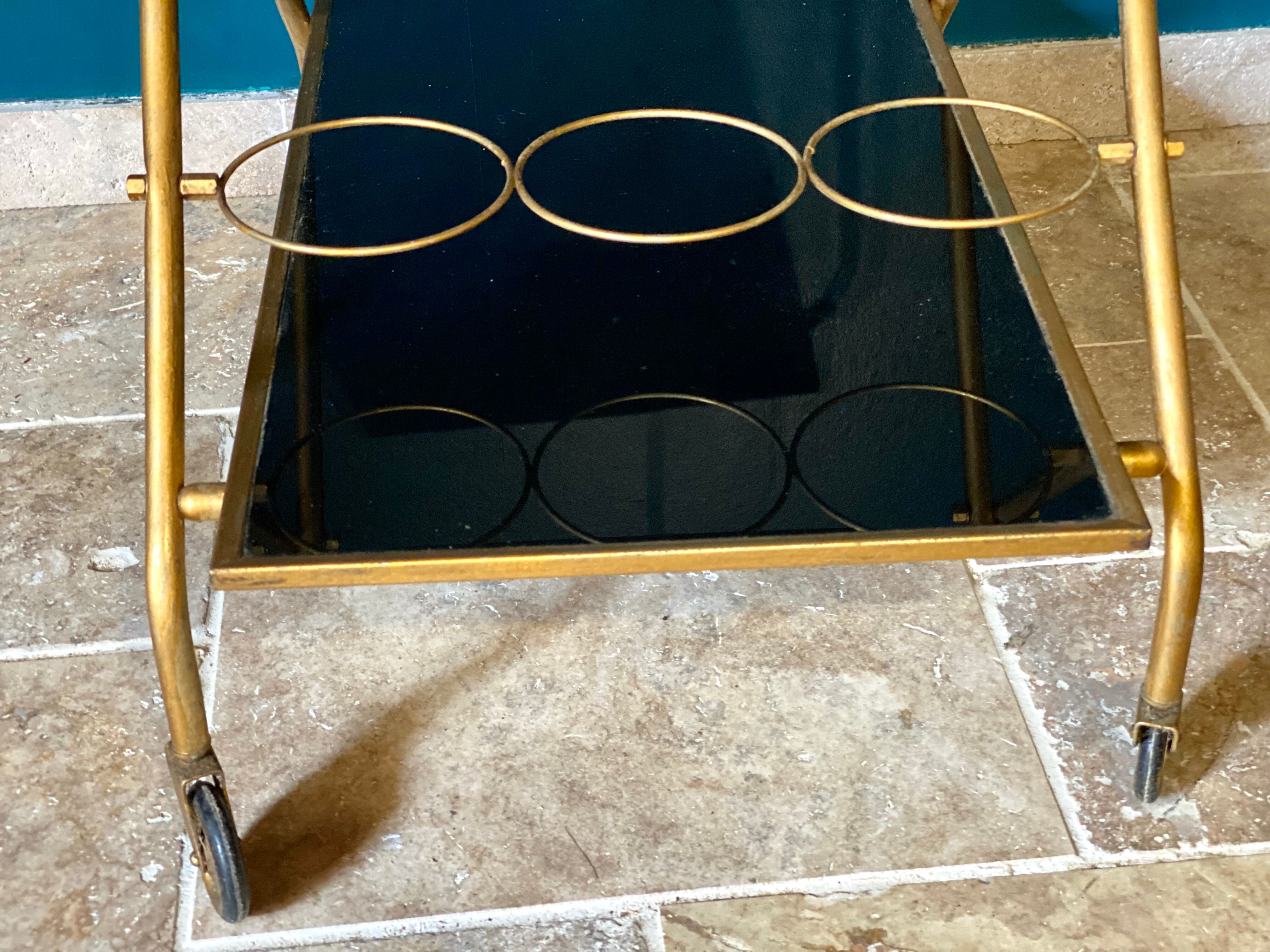 Glass and brass service