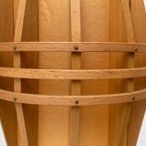 Mid-Century Wooden Cocoon Pendant Lamp