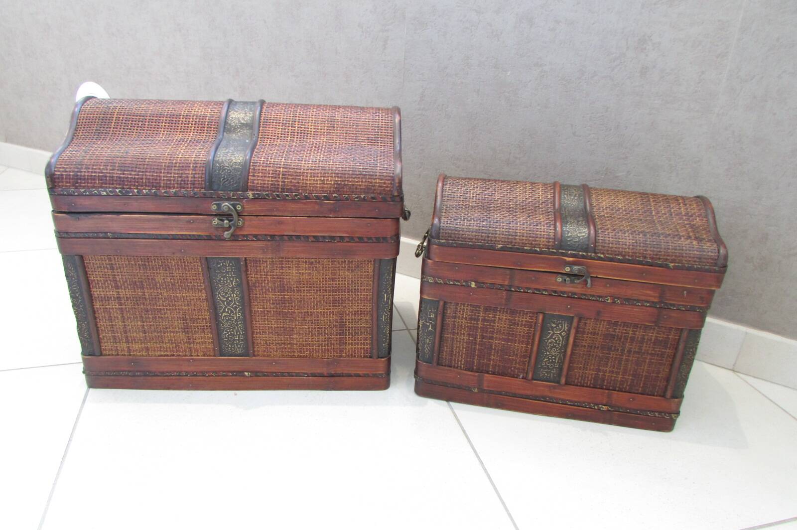 Pair of chests, storage, decoration