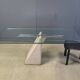 Concrete dining table by Giovanni Offredi for Saporiti 1970s