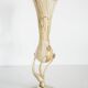Vintage mid-century artistic vase, beige sand, Murano glass, Europe, 1970.