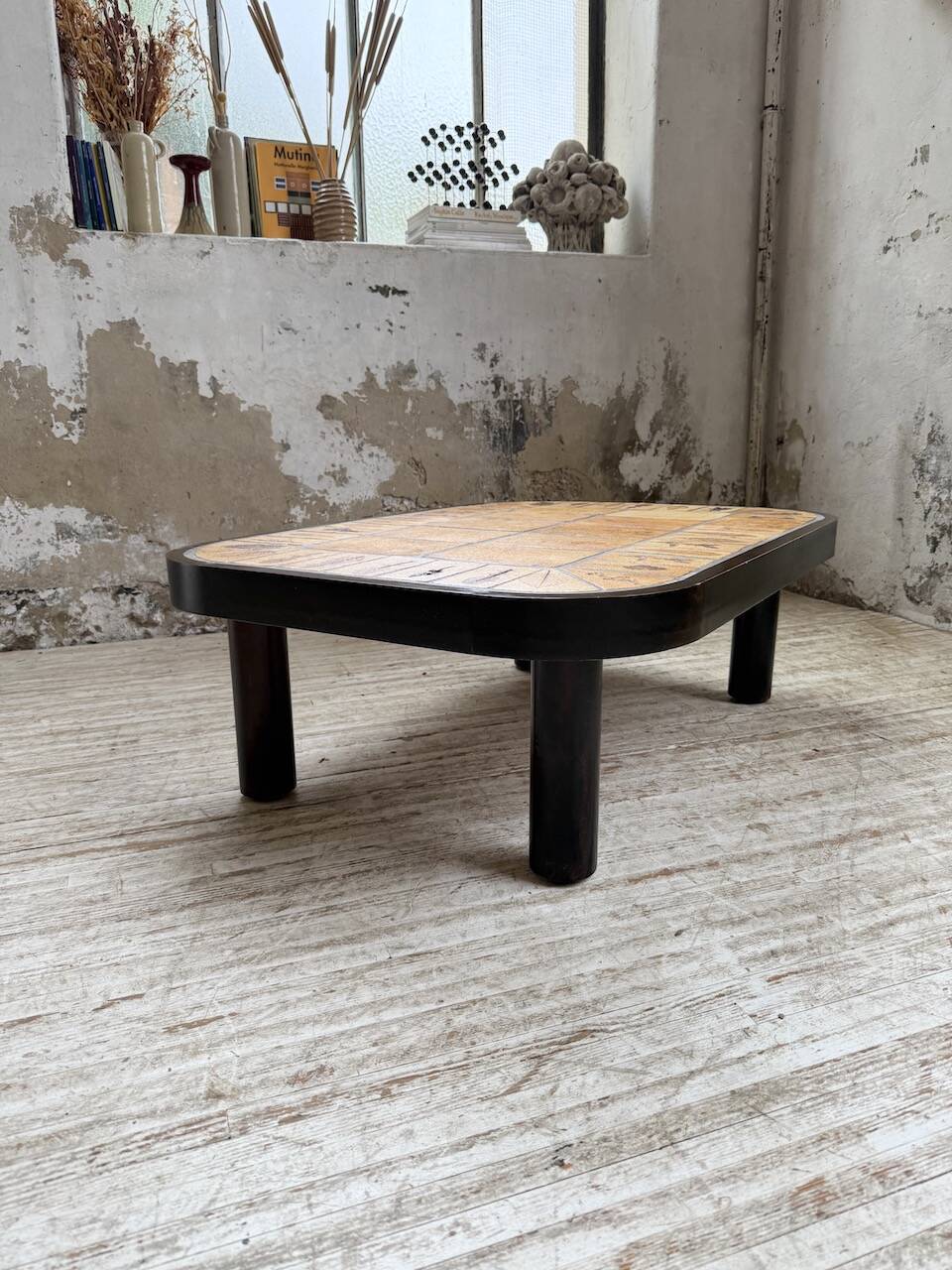 Capron “herbarium” oval coffee table