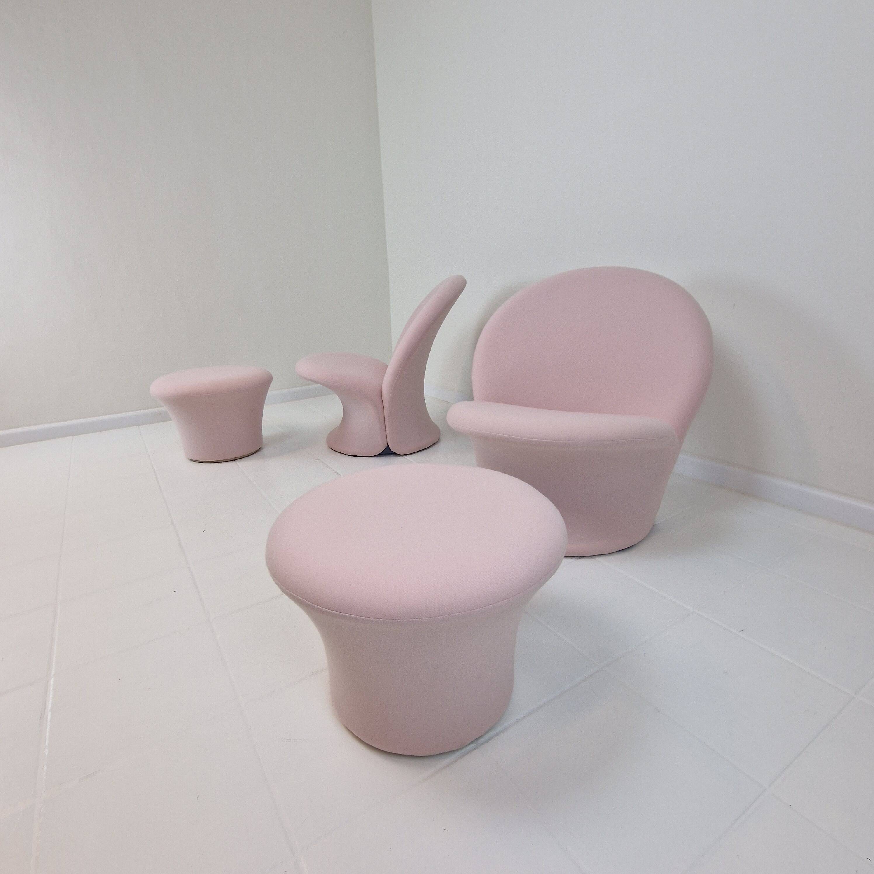 Model F572 Lounge Chair with Pouf by Pierre Paulin for Artifort, 1967